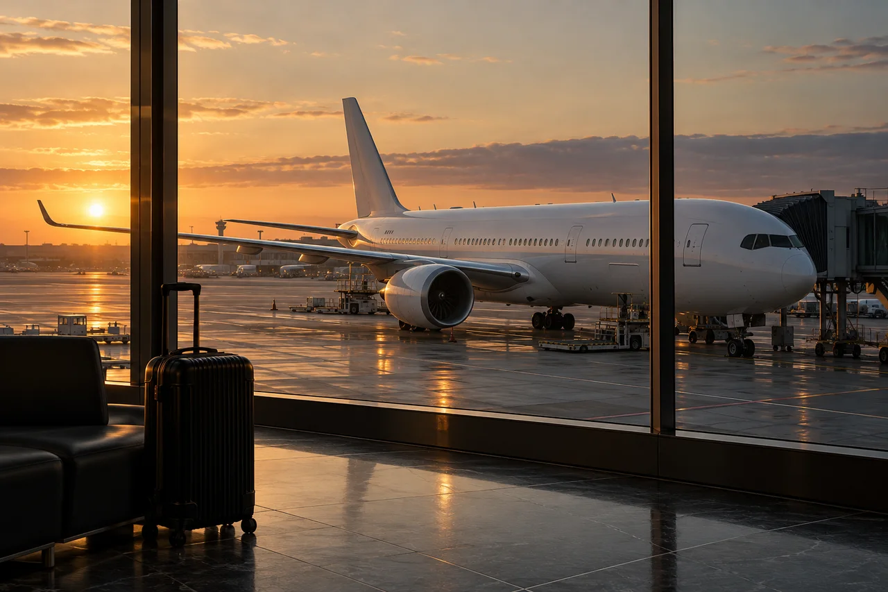 Airport transfers editorial image